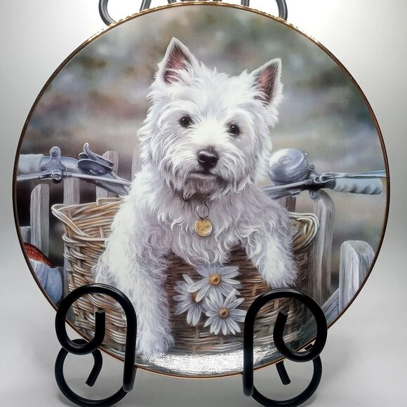 Decorative Limited Edition West Highland Terrier Collectible Plate by Paul Doyle - Picture 1 of 9